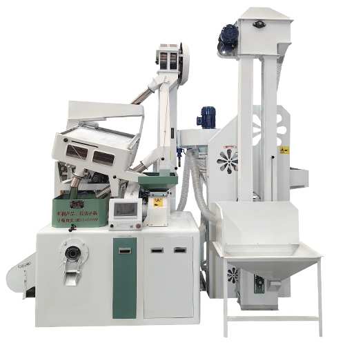 Máquina combinada de beneficiamento de arroz com capacidade para 20 toneladas por dia